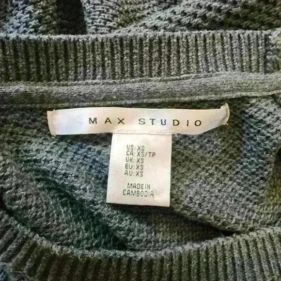 Max studio waffle knit sweater size xs - Picture 5 of 6